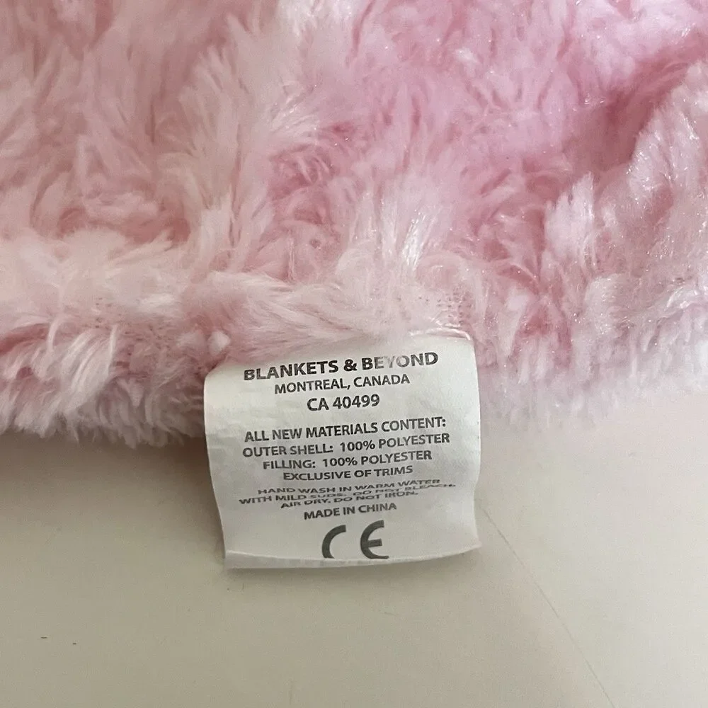Blankets & Beyond Pink Puppy Dog Security Blanket Lovey Rosette Swirl Lovie